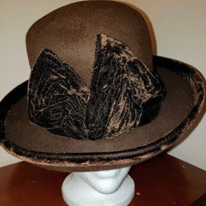 Vintage Nordstrom 100 percent wool Brown Hat